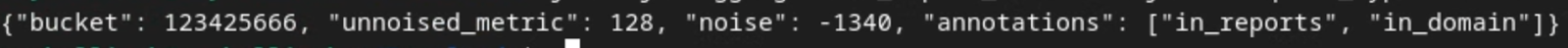 Relatório de resumo de depuração.