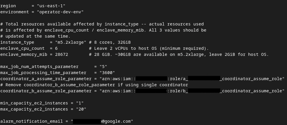 Updated dev auto tfvars file.