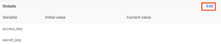 Variables globales Postman.