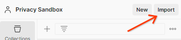 Importar arquivos JSON do Postman.
