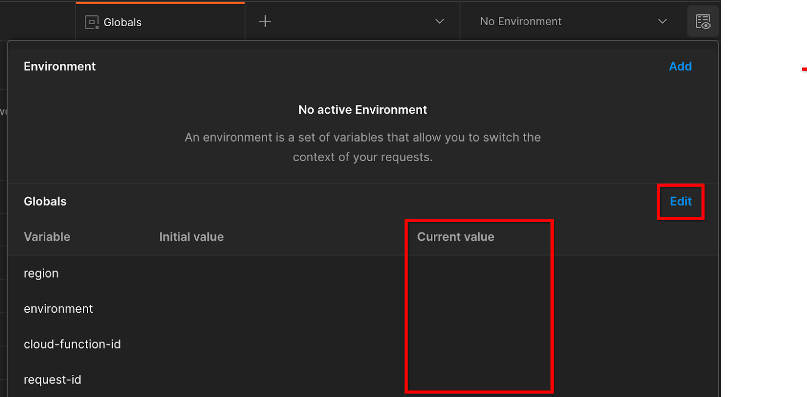 Установите текущие значения.